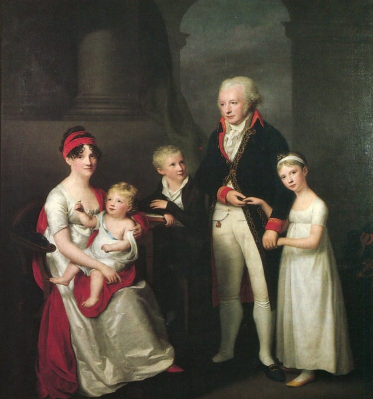 Friedrich Carl Gröger - Family portrait of Lübeck merchant Marc André Souchay (1759-1814), his wife Cornelia (1765-1838) and their children
