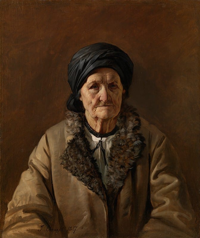 Jan Chrucki - Portrait of Belorussian Landlady Potiralovskaia