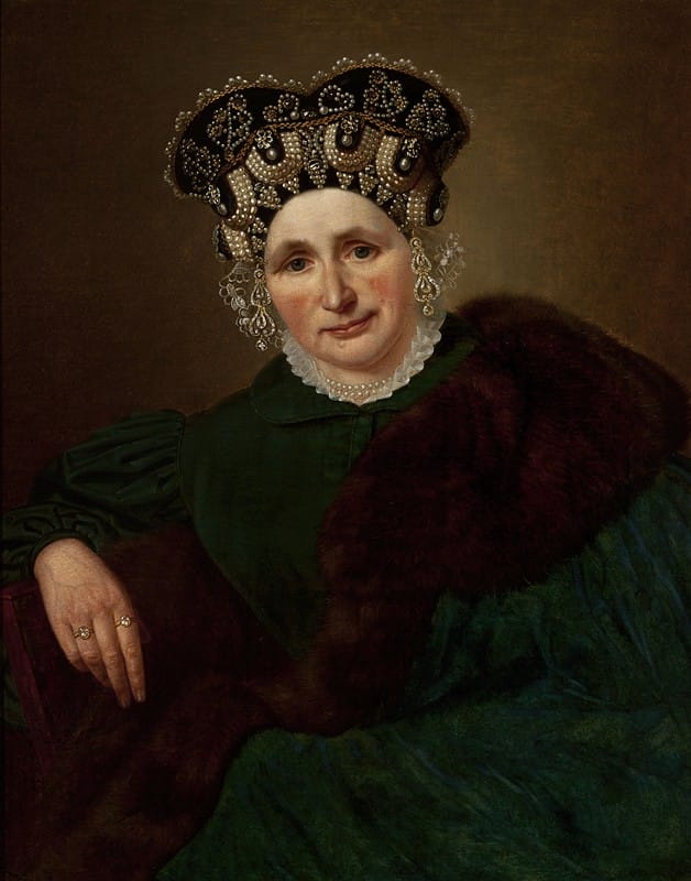 Jan Sikorski - Portrait of Mrs. Pozner