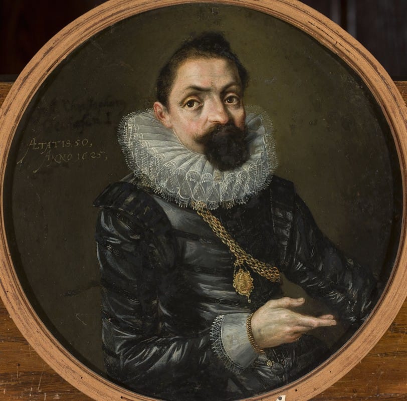 Lorenz Strauch - Double-sided portrait of Johann Christoph Oelhofen