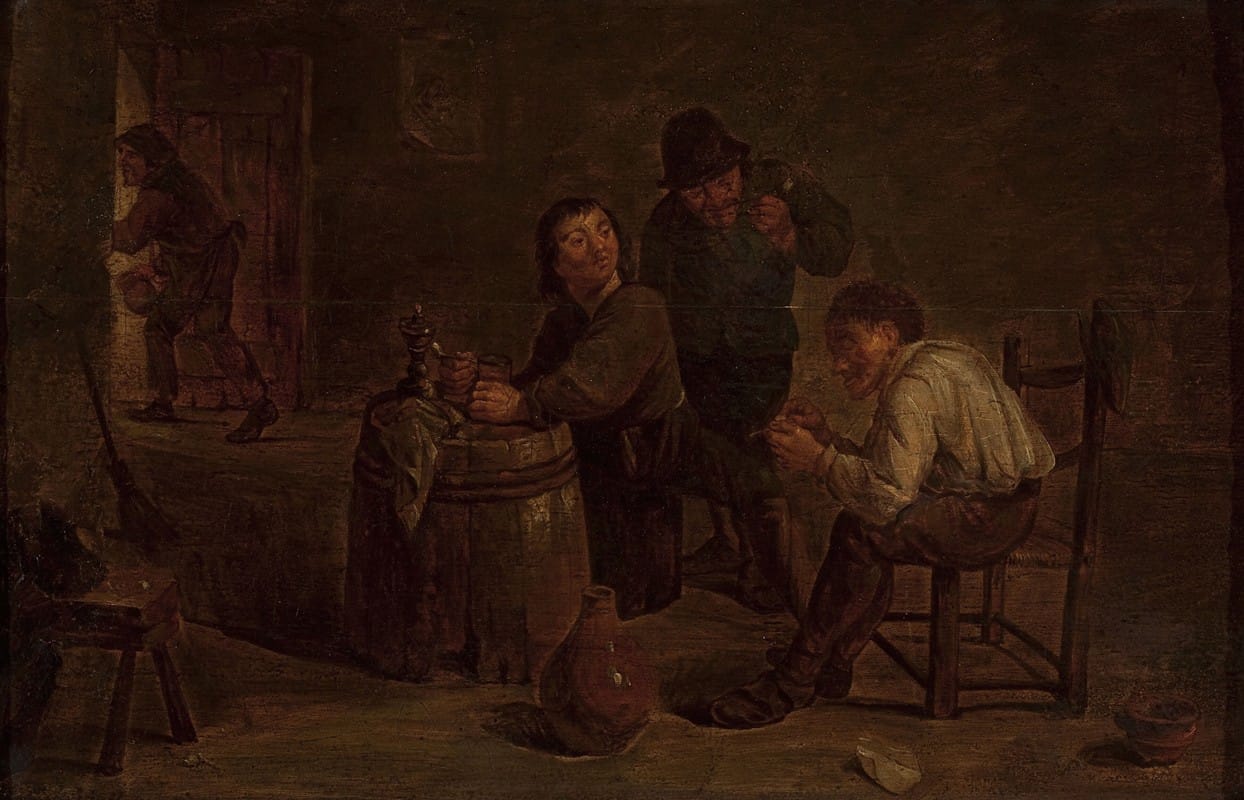 Mattheus van Helmont - Scene in a tavern