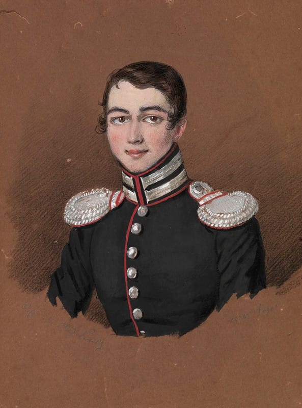 Mikhail Terebenev - Portrait of a Young Officer