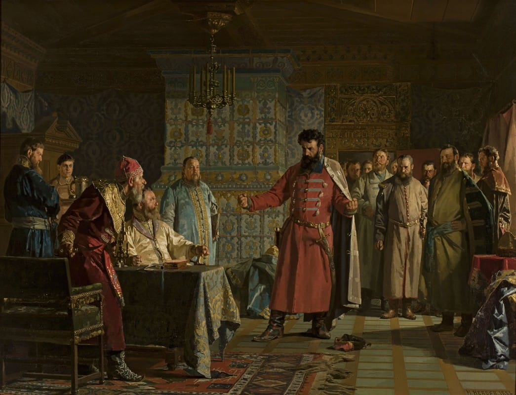 Nikolay Nevryov - Zakhary Lyapunov’s quarrel with the Tsar Vasili Shuysky
