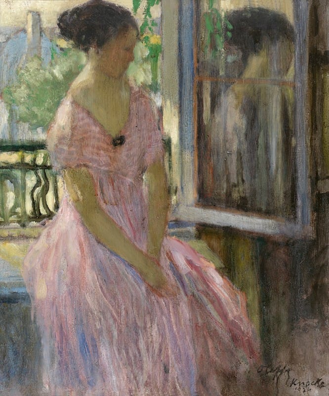 Auguste Oleffe - Woman at the Window
