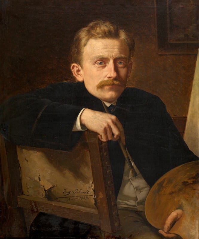 Eugène Siberdt - The Painter Hippolyte Van Soom