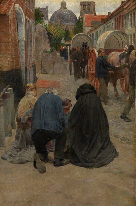 Frans Van Leemputten - Arrival of the Procession