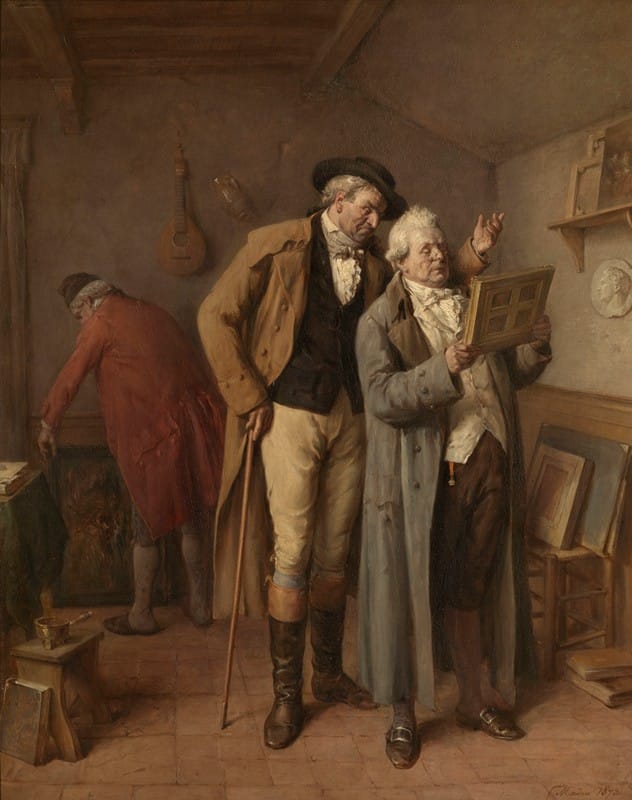 Jean-Baptiste Madou - At the Art Dealer