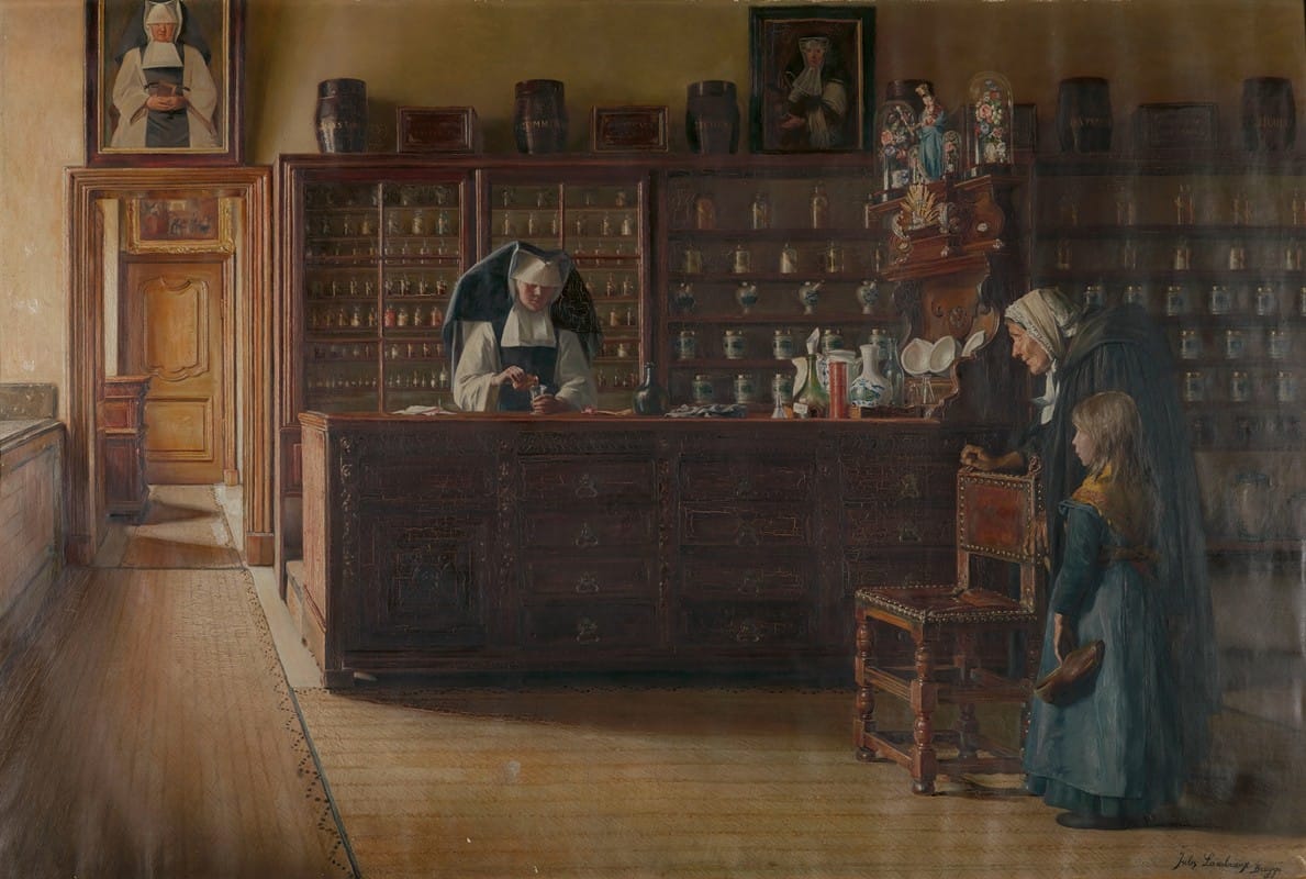 Jules Lambeaux - The Pharmacy in the Sint-Janshospitaal in Bruges