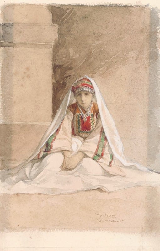 Juliaan De Vriendt - Girl from Jerusalem in Oriental Costume