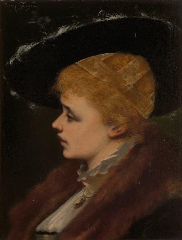 Léon Lucien Goupil - Portrait of a Woman