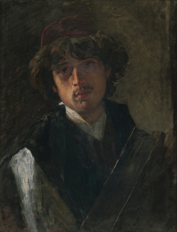 Václav Brožík - Portrait of a young rabbi