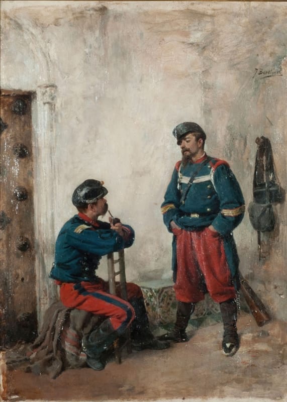 José Benlliure y Gil - Two Soldiers