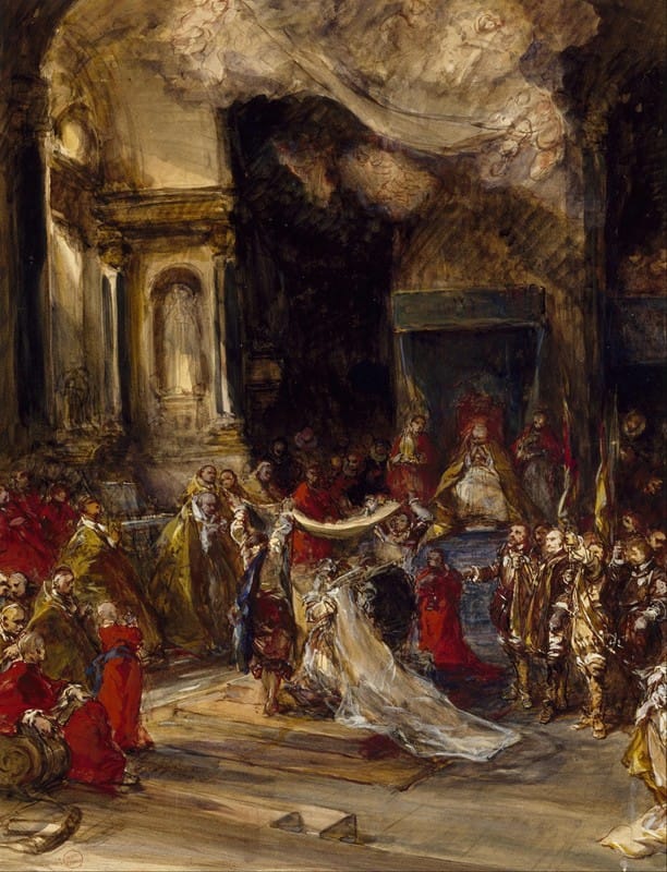 Eugène Isabey - A Royal Marriage Scene
