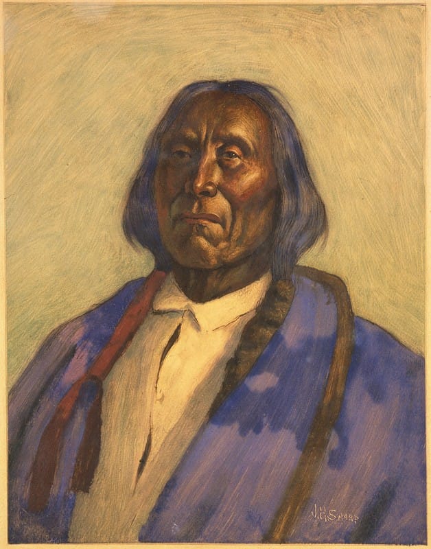Joseph Henry Sharp - Chief Red Cloud – Sioux
