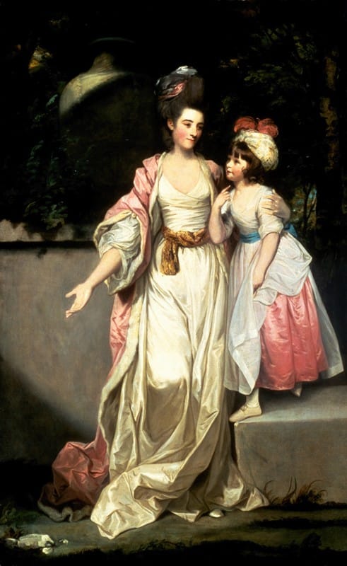 Joshua Reynolds - Portrait of Mrs. Jelf Powis and her Daughter