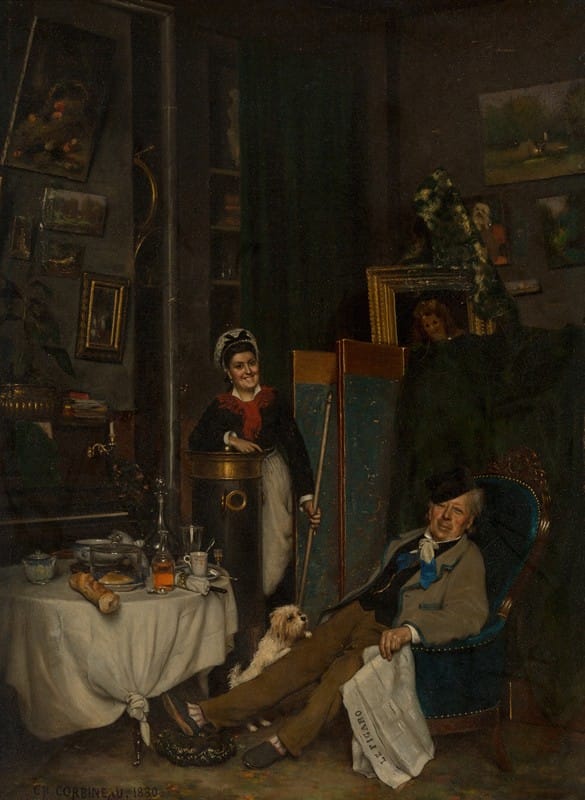 Charles-Auguste Corbineau - The studio