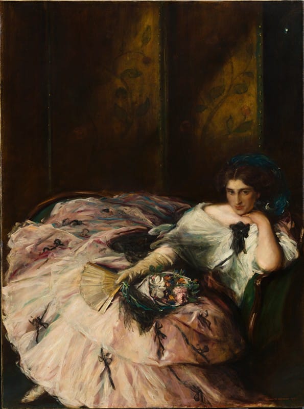 Charles Haslewood Shannon - Souvenir of an ‘International Ball’ (Portrait of Miss Kathleen Bruce)