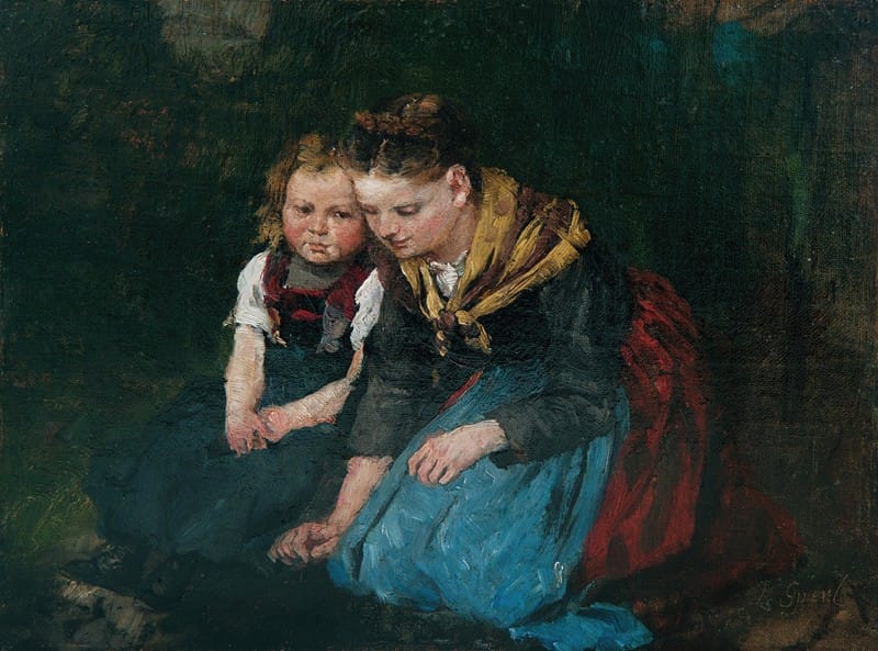 Johann Sperl - Mutter und Kind