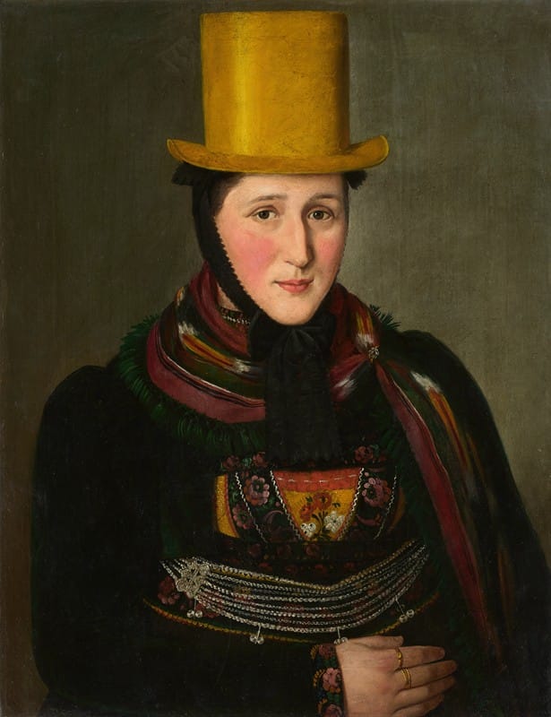 Lukas Kirner - Portrait of Katharina Werle, née Rombach (1808 – 1863)