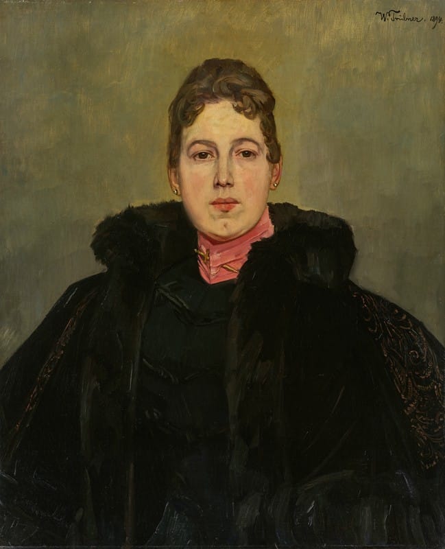 Wilhelm Trübner - Portrait of an Unknown Lady