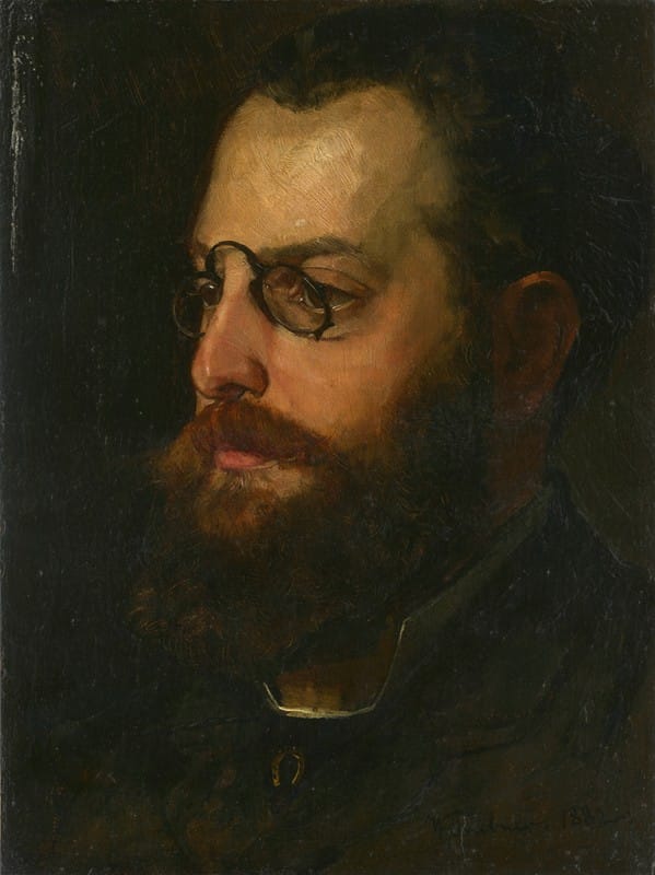 Wilhelm Trübner - Portrait of the Poet Felix Philippi