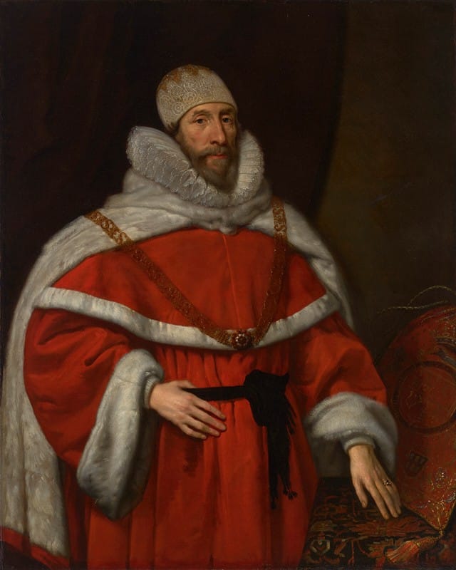 Daniël Mijtens - Portrait of Chief Justice Sir Henry Hobart (1560-1625), 1st Bt.