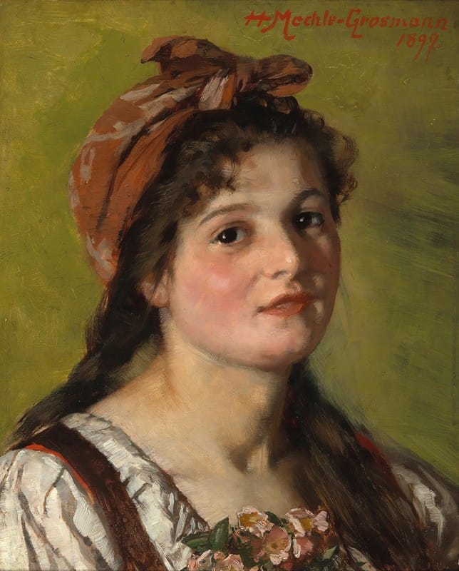 Hedwig Mechle-Grossmann - Portrait of a Girl