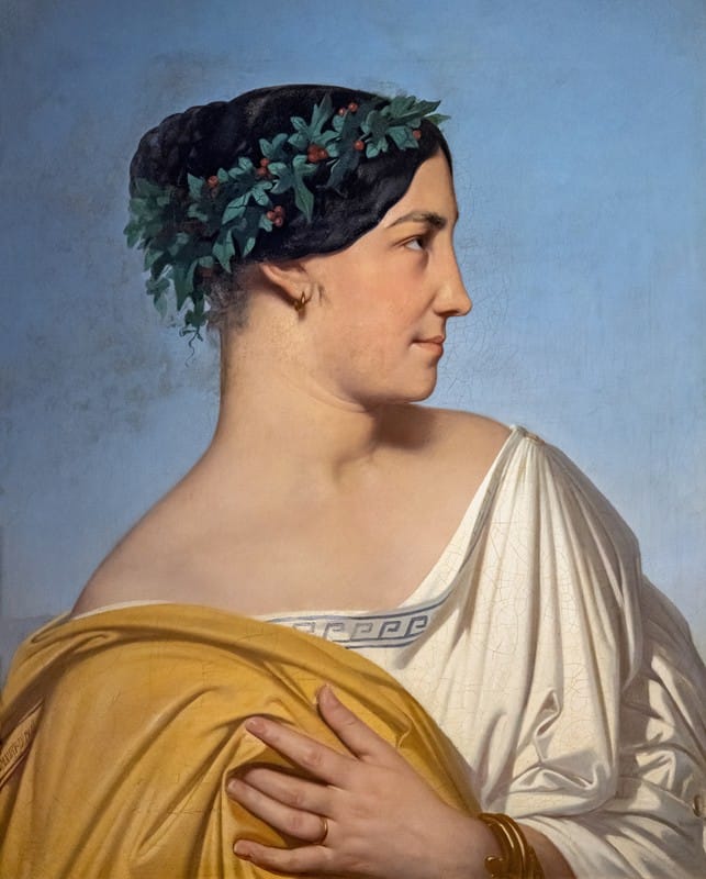 Hippolyte Flandrin - Woman head