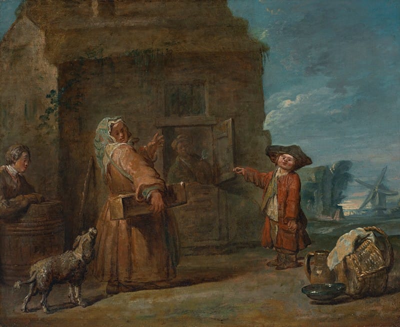 Jean-Baptiste-Siméon Chardin - A genre scene, possibly La boïte du prestidigitateur (‘The Conjurer’s Box’)