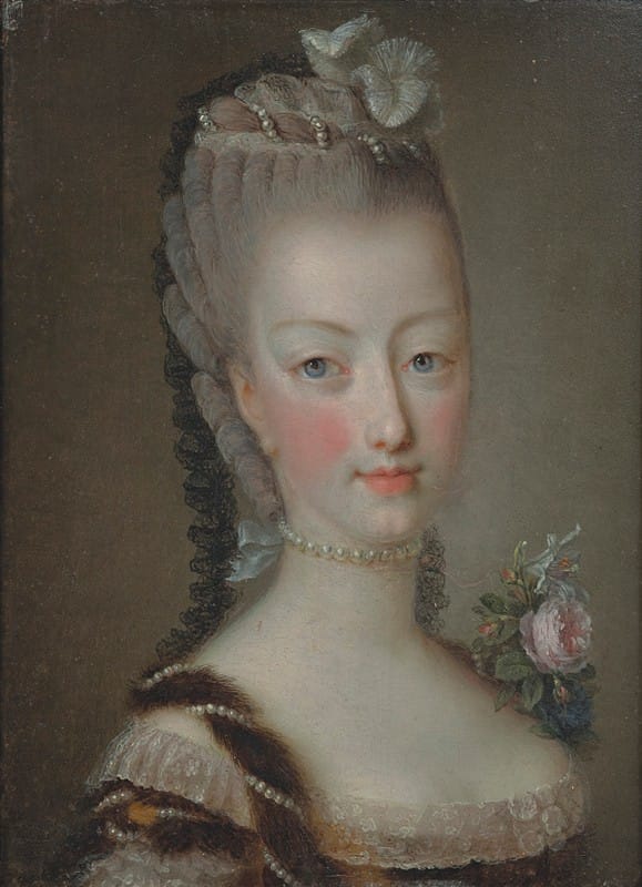 Jean-Martial Frédou - Portrait de Marie-Antoinette à l’âge de 19