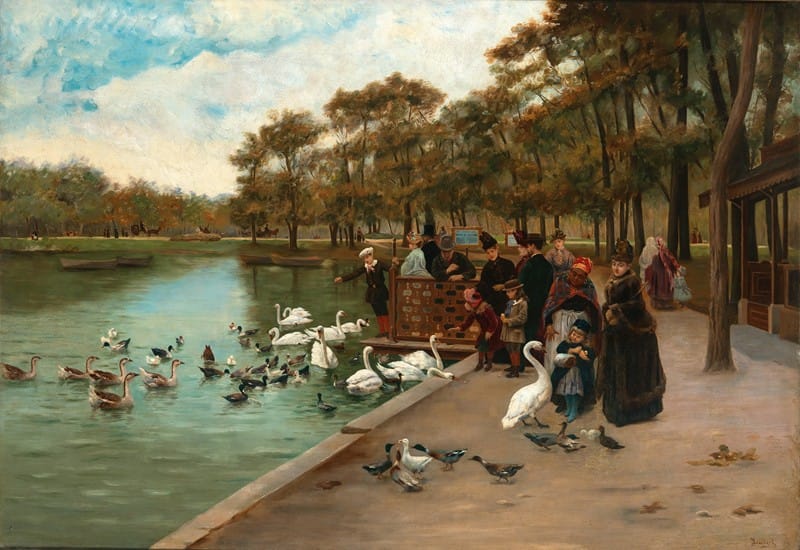 Jules Scalbert - Feeding Swans