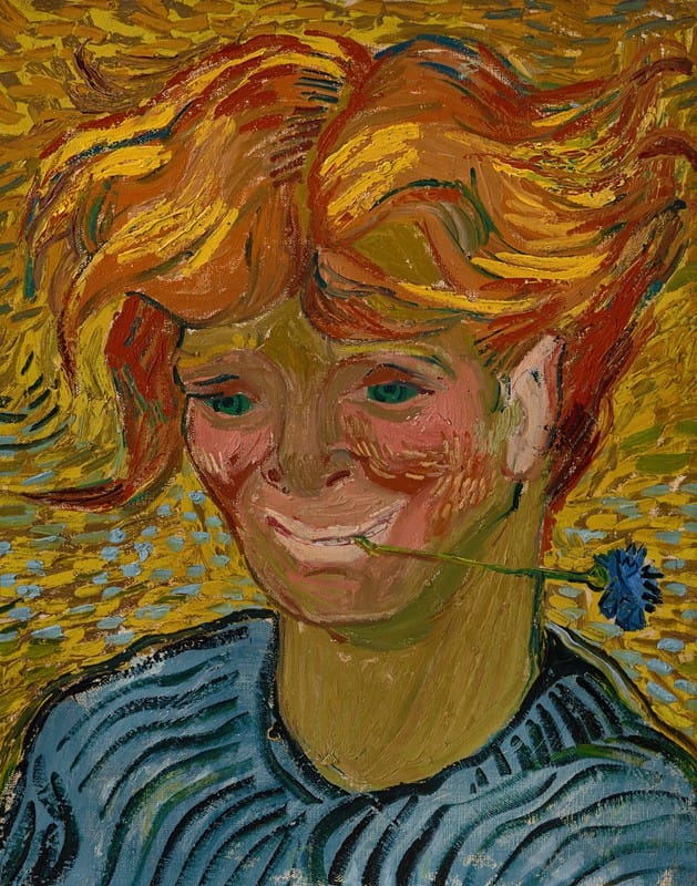 Vincent van Gogh - Jeune homme au bleuet