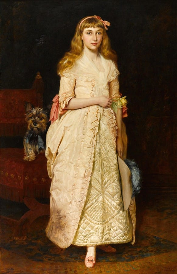 James Archer - A portrait of Miss Rose Fenwick as a child