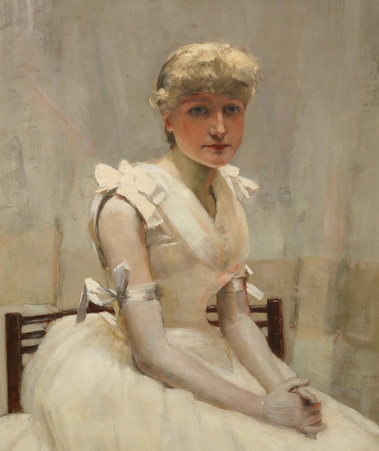 Sir John Lavery - Portrait of a young lady