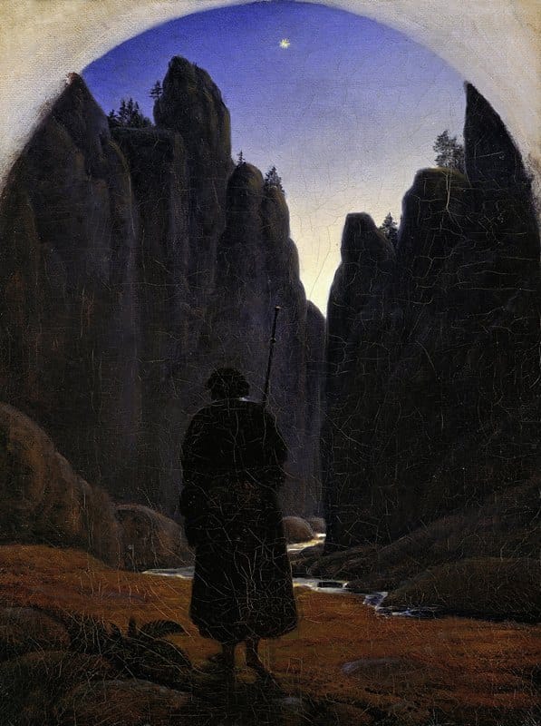 Carl Gustav Carus - Pilgrim in a Rocky Valley