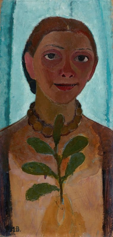Paula Modersohn-Becker - Self-portrait with a camellia branch