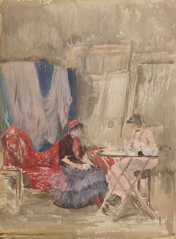 James Abbott McNeill Whistler - Note in Pink and Purple–The Studio