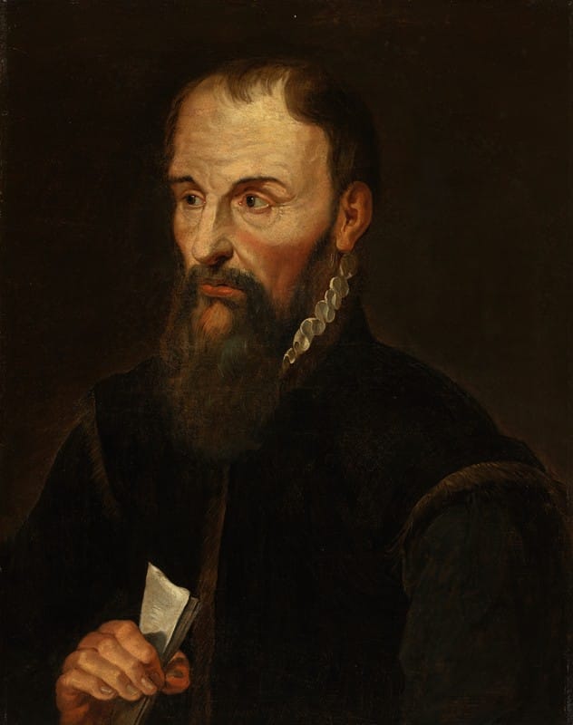 Anonymous - Portret van Jacobus Moretus