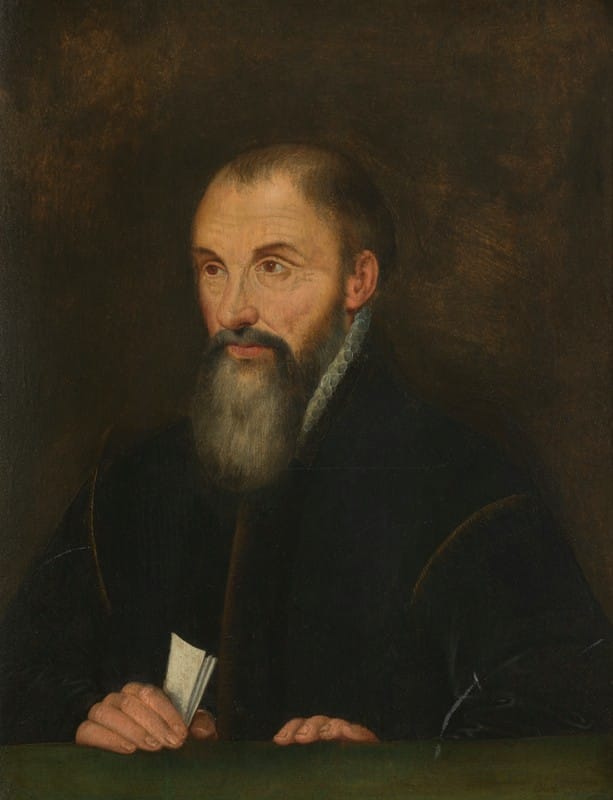 Anonymous - Portret van Jacobus Moretus