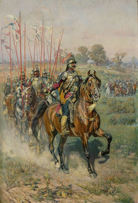 Wacław Pawliszak - Procession of hussars
