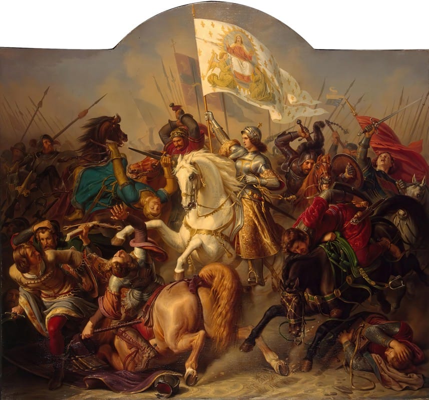 Hermann Stilke - Joan of Arc in Battle