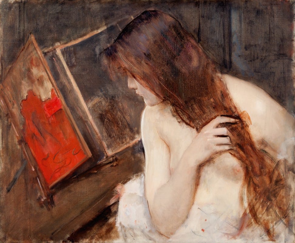 Louis Picard - Woman at her Toilet