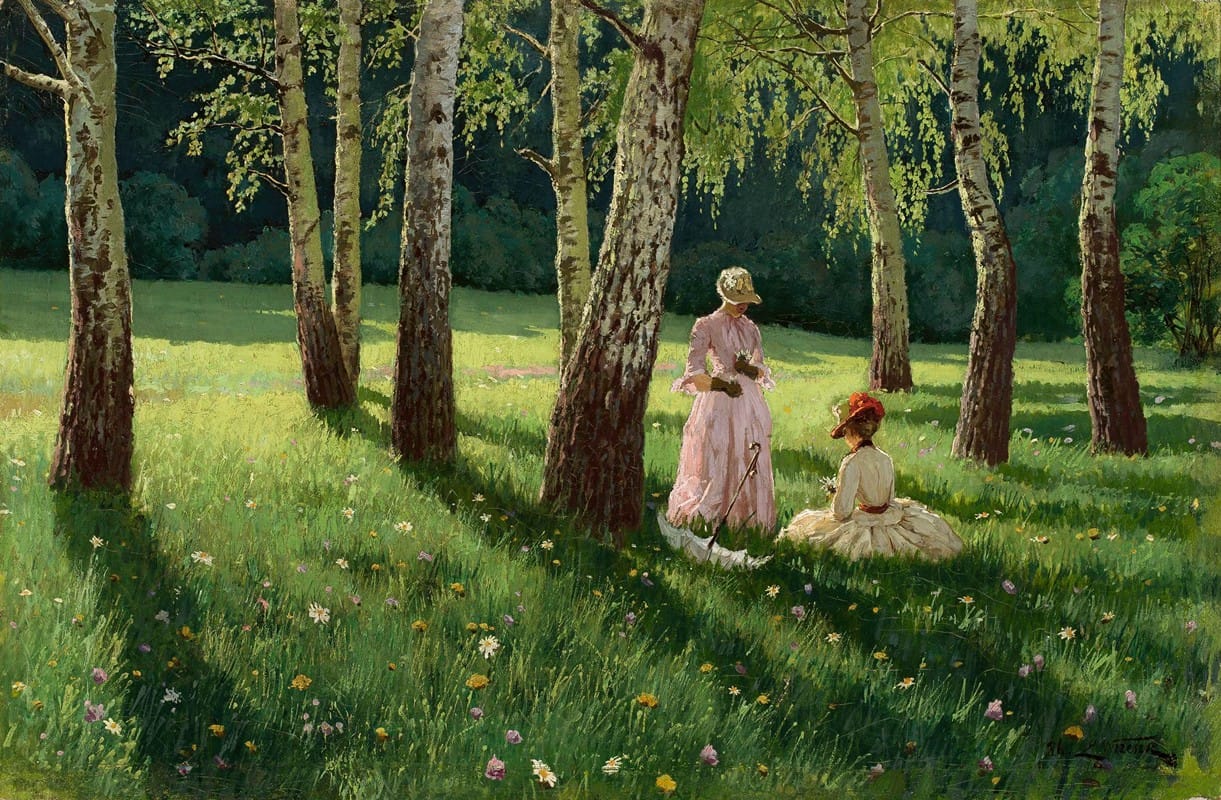 Eugeniusz Wrzeszcz - Two women in a grove