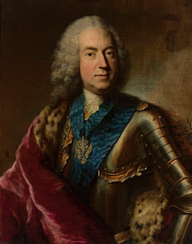 Georges Desmarées - Portrait of Karl August Rex, Saxon minister