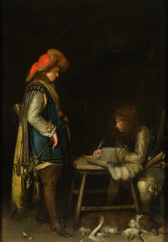 Gerard ter Borch - Officer writing a letter