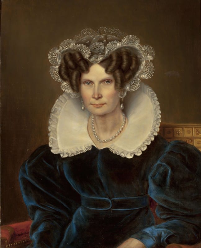 Jan Baptist van der Hulst - Portrait of Wilhelmine, queen of the Netherlands