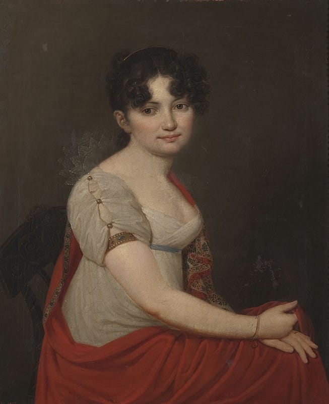 Jan Pfeifer - Portrait of Mrs. Dziekońska, general’s wife