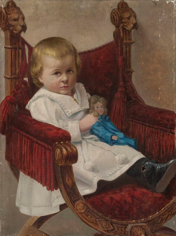 Ludwik Łepkowski - Child in an armchair