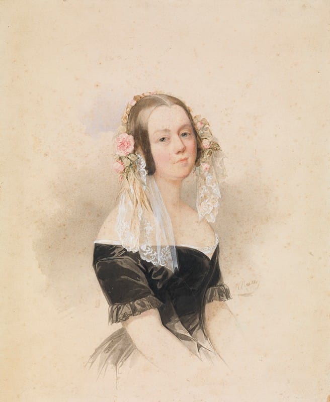 Woldemar Hau - Portrait of a Young Lady