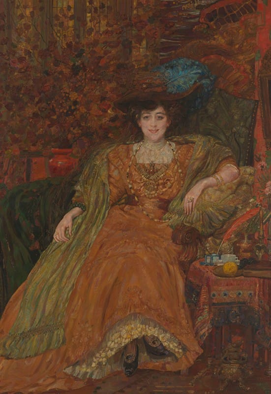 Henry de Groux - Portrait of Emma Lambotte